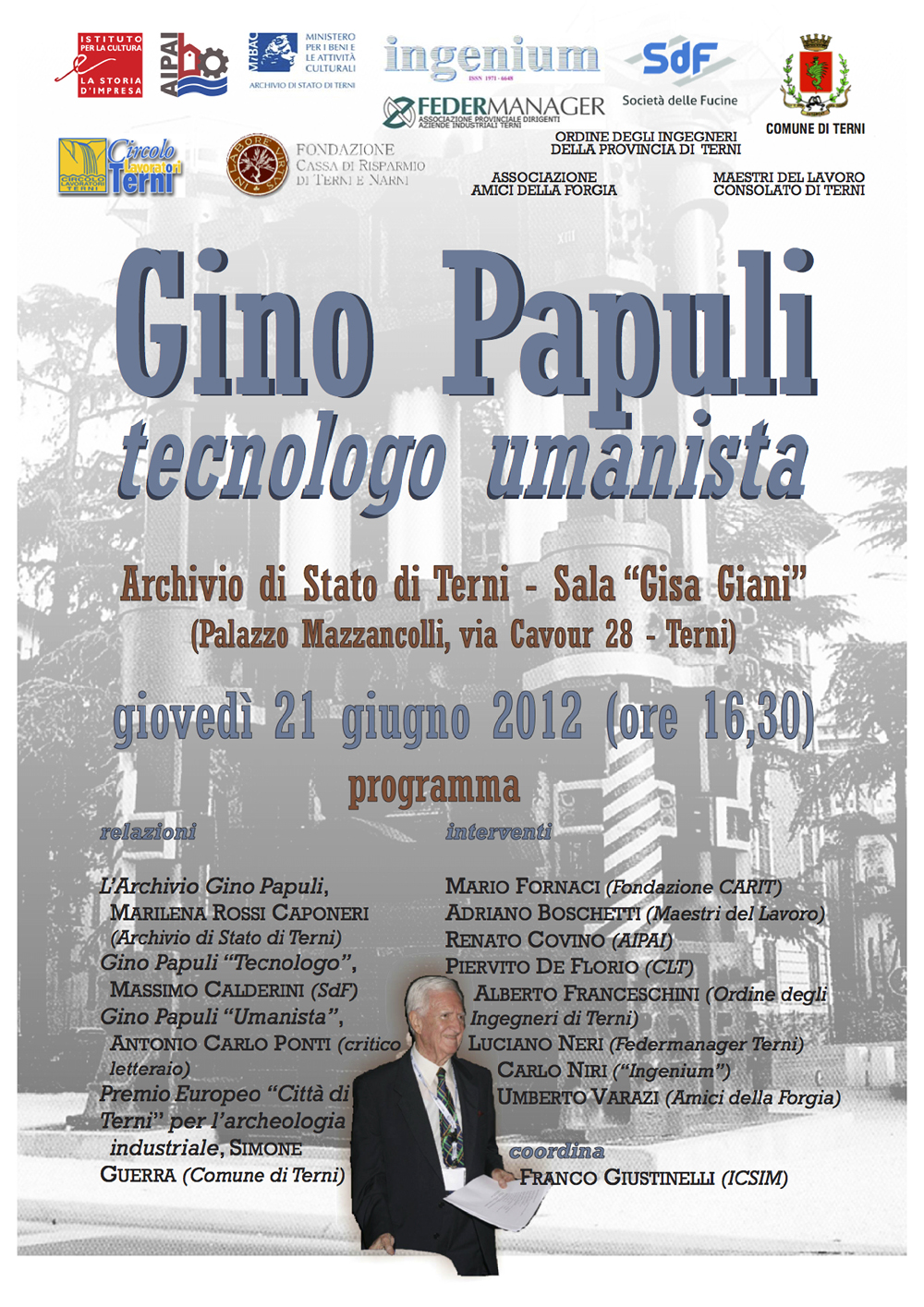 Gino Papuli tecnologo umanista
